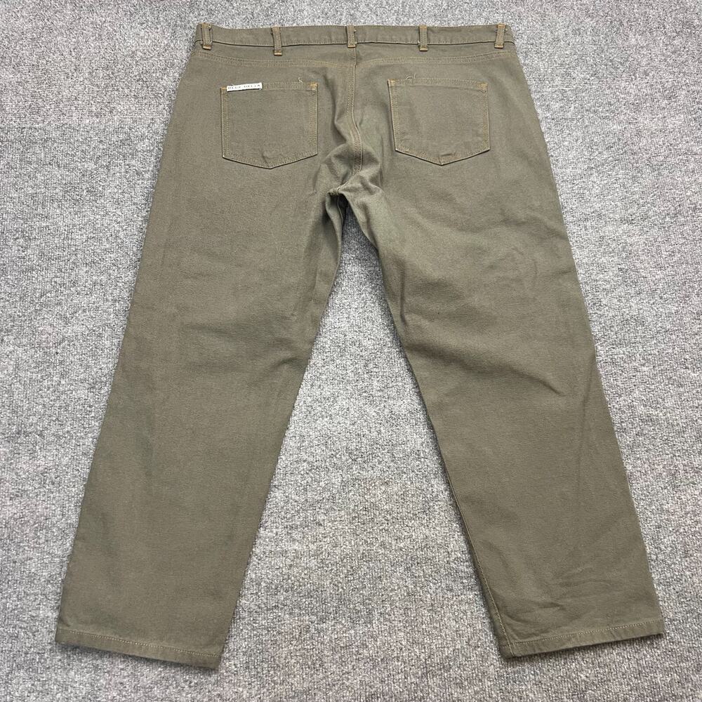 Tom James Blue Delta Pants Men's 40x26 Olive Green Straight Leg